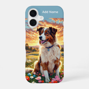 Border Collie Schäferhund iPhone 16 Hülle