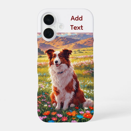 Border Collie Schäferhund iPhone 16 Hülle (Rückseite)