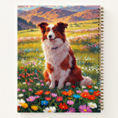 Border Collie Schäferhund Notizblock (Rückseite)