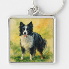 Border Collie Schlüsselanhänger