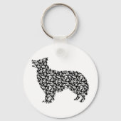 Border Collie Schlüsselanhänger (Vorderseite)