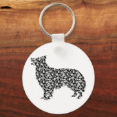 Border Collie Schlüsselanhänger (Vorderseite)