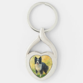 Border Collie Schlüsselanhänger