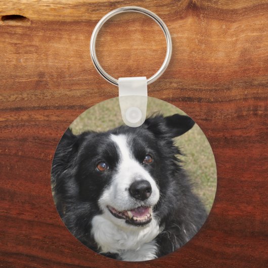 Border Collie Schlüsselanhänger (Vorderseite)