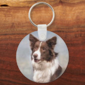 Border Collie Schlüsselanhänger (Vorderseite)