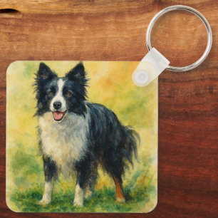 Border Collie Schlüsselanhänger
