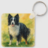 Border Collie Schlüsselanhänger (Rückseite)