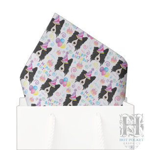 Border Collie Seidenpapier