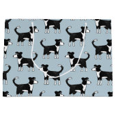 Border Collie Sheep Dog Große Geschenktüte (Vorderseite)