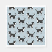 Border Collie Sheep Dog Serviette (Vorderseite)