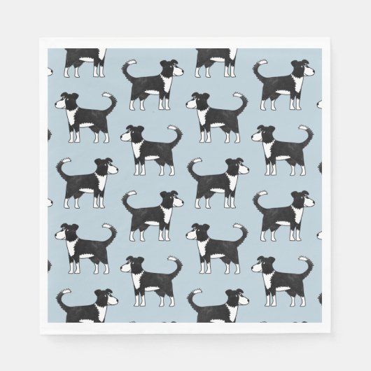 Border Collie Sheep Dog Serviette (Vorderseite)