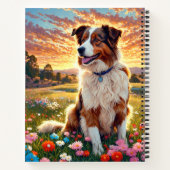 Border Collie Shepherd Dog Notizblock (Rückseite)