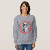 Border Collie, Sloppy Kisses Sweatshirt (Vorne ganz)