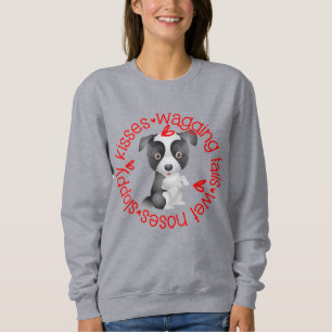 Border Collie, Sloppy Kisses Sweatshirt