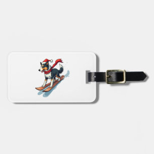 Border-Collie-Snowboarder Gepäckanhänger
