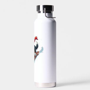 Border Collie-Snowboarder Trinkflasche