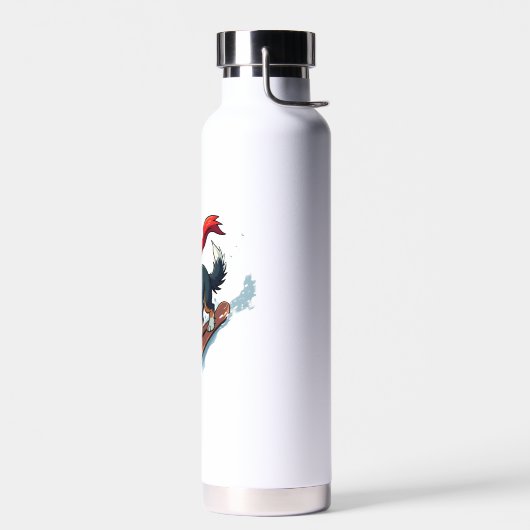 Border Collie-Snowboarder Trinkflasche (Links)