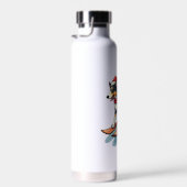 Border Collie-Snowboarder Trinkflasche (Rechts)