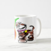 Border Collie Sonnenblumen  Kaffeetasse (VorderseiteRechts)