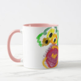 Border Collie Sonnenblumen  Tasse