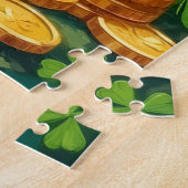 Border Collie St. Patrick’s Day Glücklicher Hund Puzzle (Seite)