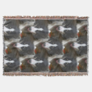 Border Collie Stare Dog Pattern Decke