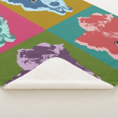 Border Collie Stare Pop Art Sherpadecke (3/4)