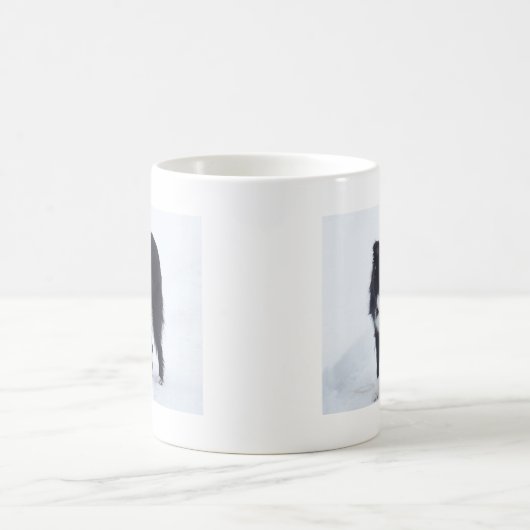 Border Collie Stehend Kaffeetasse (Mittel)