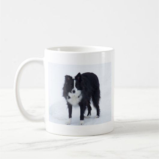 Border Collie Stehend Kaffeetasse (Links)