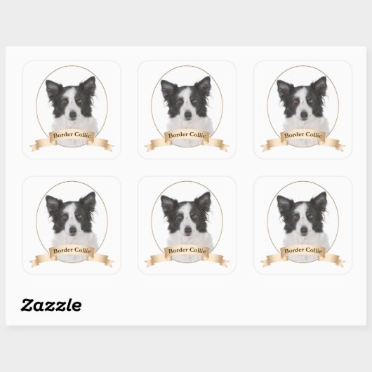 Border Collie Stickers (Blatt)