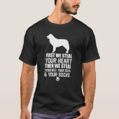 Border Collie Stiehlen Sie Ihr Herz Stehlen Sie Ih T-Shirt (Vorderseite)