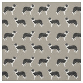 Border Collie Stoff (Muster)