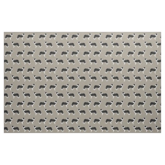 Border Collie Stoff (Fat Quarter (45,7 x 55,9 cm))
