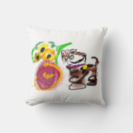 Border Collie sunflowers  Kissen