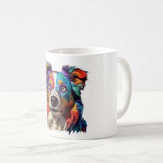 Border Collie Tasse Gift for Dog Lovers (VorderseiteRechts)