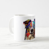 Border Collie Tasse Gift for Dog Lovers (Vorderseite Links)