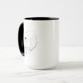Border Collie Tasse – Handgezeichnete Tinte-Hund-K (Vorderseite Links)