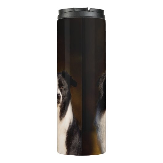 Border-Collie Thermosbecher (Rückseite)