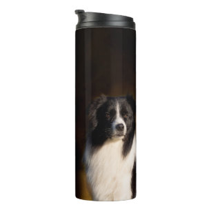 Border-Collie Thermosbecher