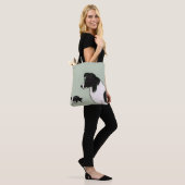 Border Collie Tote Bag Tasche (Am Model)