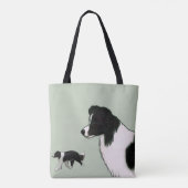 Border Collie-Tragetasche Tasche (Rückseite)