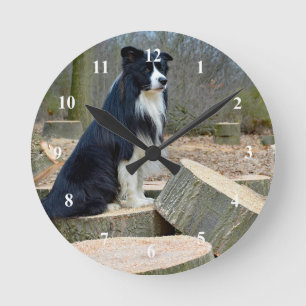 Border Collie Uhr
