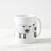 Border-Collie und ihre Schafe Kaffeetasse (VorderseiteRechts)