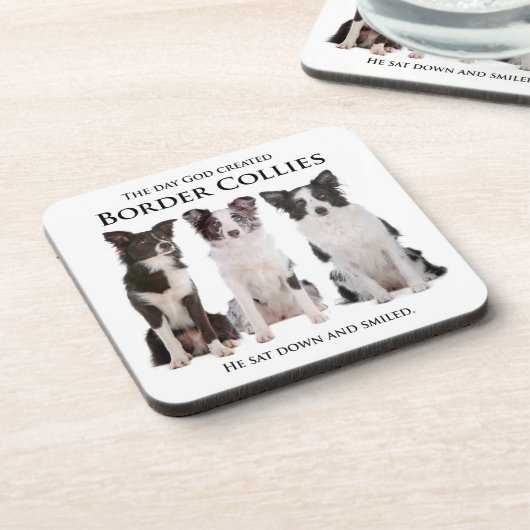 Border Collie Untersetzer (Linke Seite)