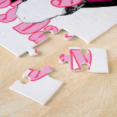 Border Collie Valentinstag Puzzle (Seite)