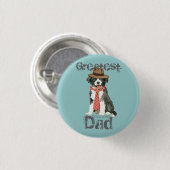 Border Collie Vater Button (Vorne & Hinten)