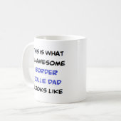 Border Collie-Vater, großartig Kaffeetasse (Vorderseite Links)