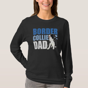 Border Collie Vater Hund Vatertag Border Collie T-Shirt