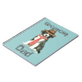Border Collie Vater Notizblock (Linke Seite)
