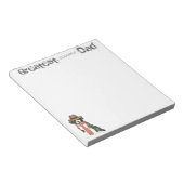 Border Collie Vater Notizblock (angewinkelt)